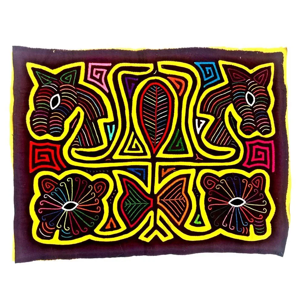Arte Kuna Colombia‎ Mola Textile Quilted Applique Embroidery Needlework 16